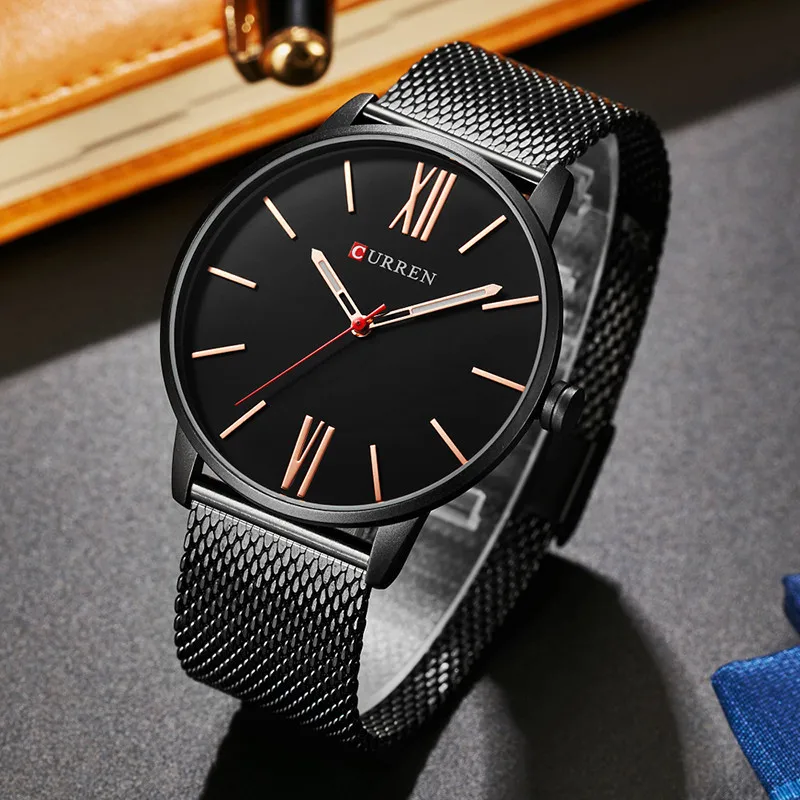 Relogio Masculino Curren Watch Men Brand Luxury Full Steel Waterproof Quartz Mens Watches Casual Sport Male Clock Wristwatches | Наручные