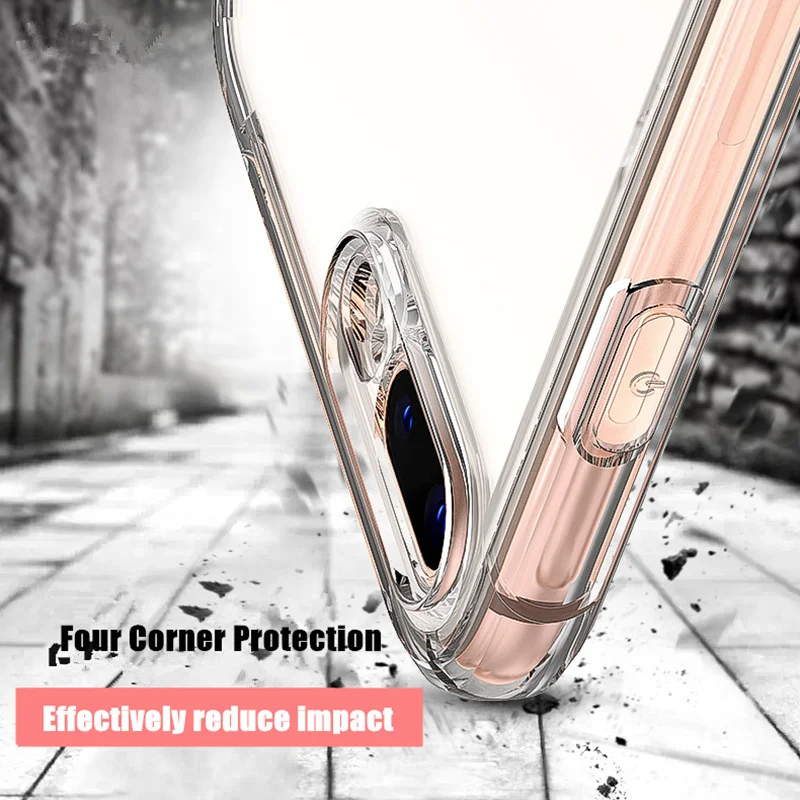 Силиконовый чехол для Samsung Galaxy J6 2018 противоударный мягкий прозрачный из ТПУ J600FN |