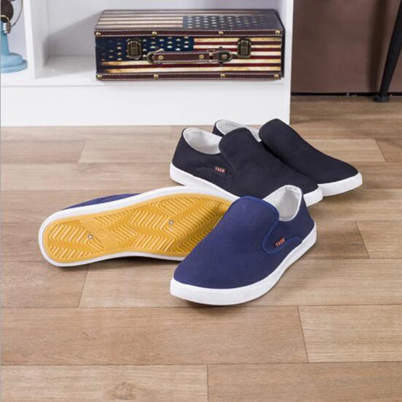 LAISUMK New Arrival Slipony Men Fashion Sneakers Flats Casual Shoes Denim Canvas Nice Comfortable Loafer | Обувь