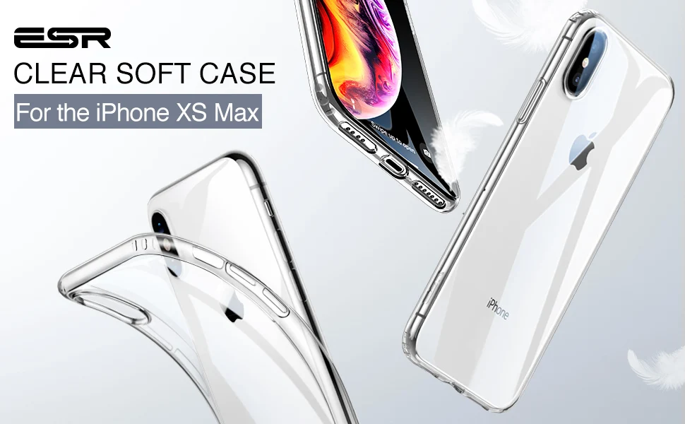 ESR 1 мм Ультратонкий Мягкий ТПУ покрытие рамка чехол для телефона для iPhone XS XR XS Max чехол Полный Чехол для iPhone XS XR XS Max чехол для телефона