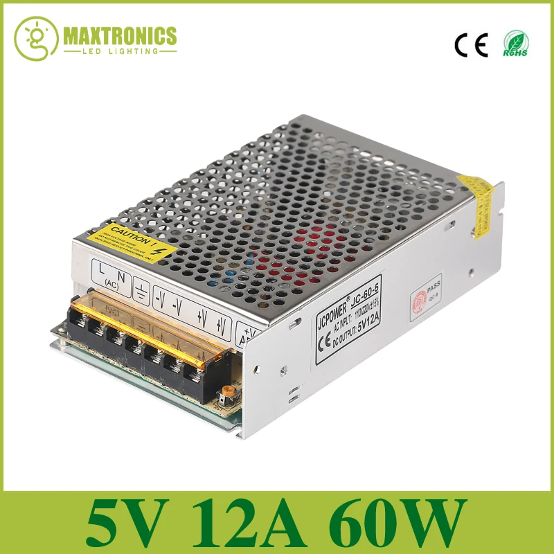 Оптовая цена лучшее качество 5V 12A 60W драйвер импульсного источника питания для
