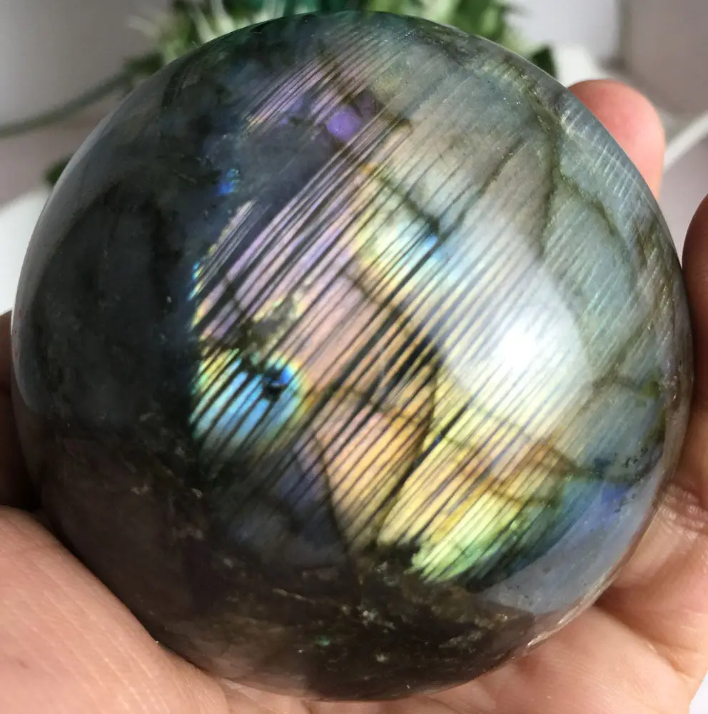 SCY Madagascar Природный лабрадорит кварц хрустальный шар|ball point|crystal wheelball necklace |