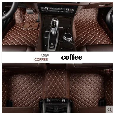 Автомобильные коврики на заказ для Toyota Land Cruiser 200 Prado 150 120 Rav4 Corolla Для Avalon Highlander Camry хорошего качества - Название цвета: 3pcs COFFEE COLORS