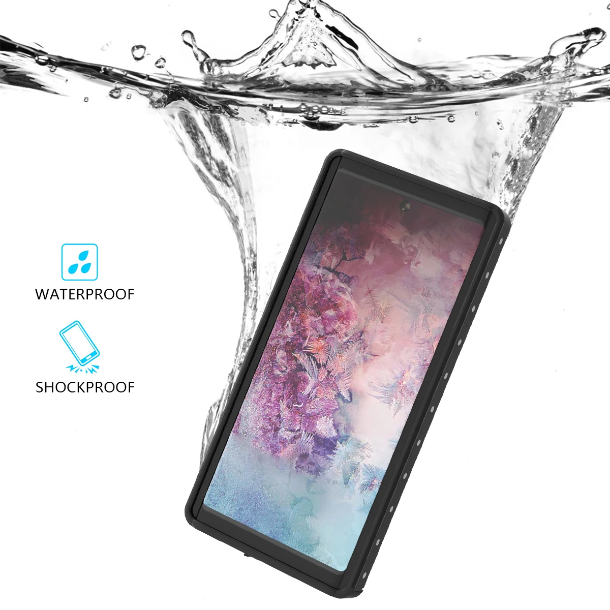 Для Samsung Galaxy Note 10 Plus Чехол IP68 водонепроницаемый 360 градусов Защита ударопрочный