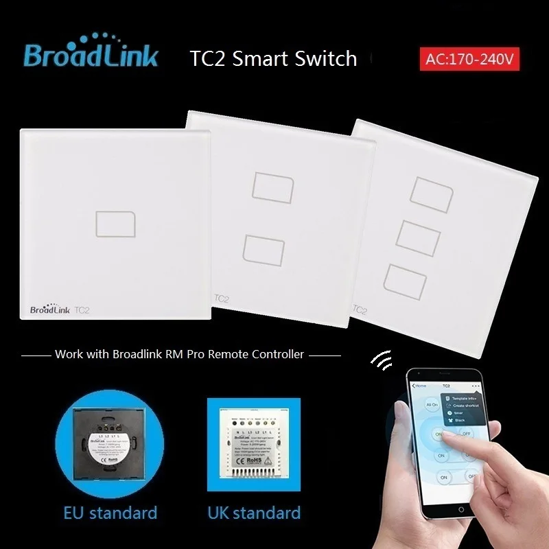 Broadlink TC2 стандарт ЕС 1 2 3 банды опционально мобильный пульт дистанционного света
