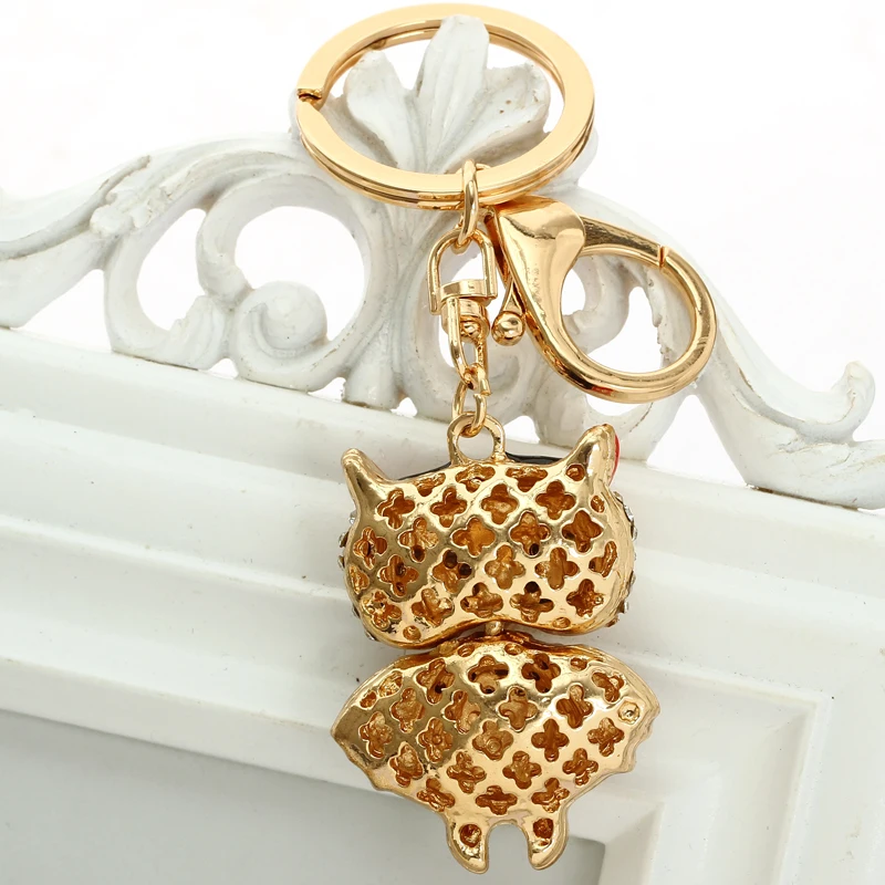 Новая цепочка для ключей кристальная сова брелок форма дешево оптовая продажа