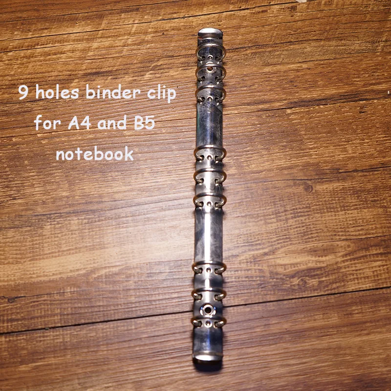 Металлическая спиральная скоба с 9 отверстиями нержавеющая сталь A4 adn B5 папка