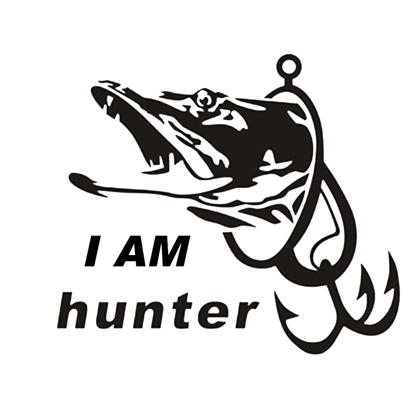 Охотника рыбной ловли я охотник автомобиля стикер лодки рыба наклейка Плакаты
