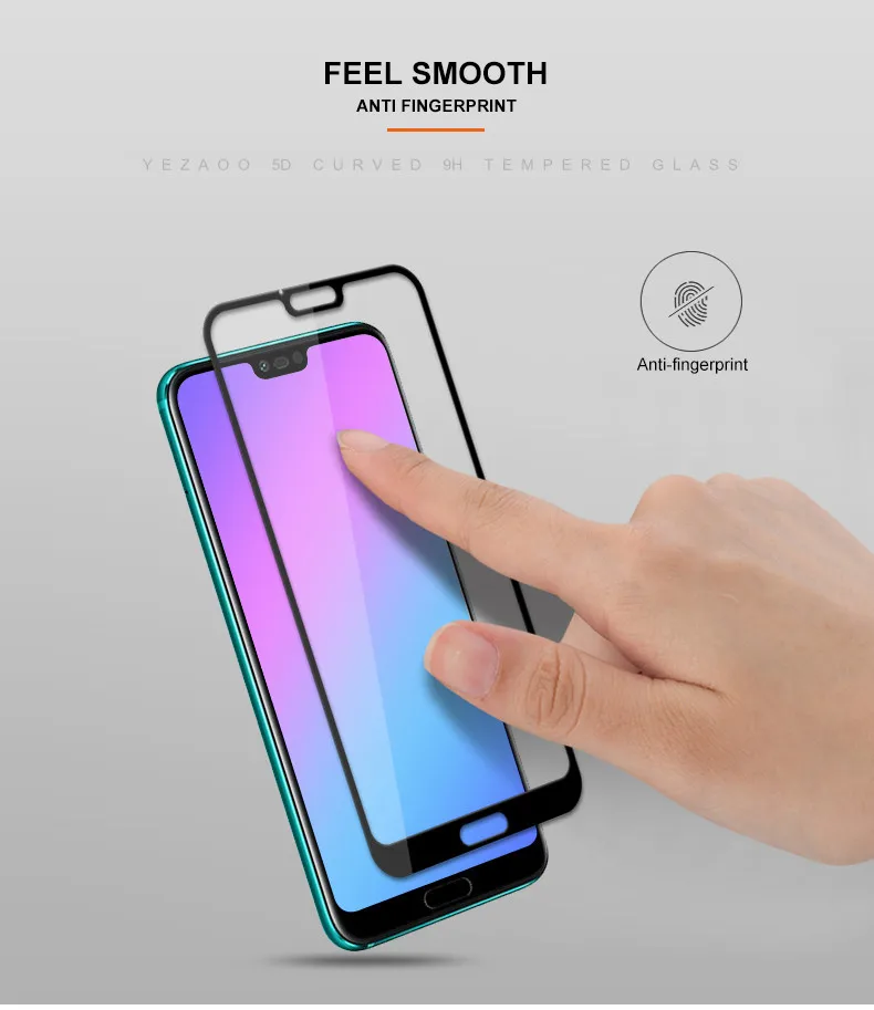 Yezaoo 5D изогнутая полная защитная крышка для экрана для huawei Honor 10 lite 9 8 lite 6X 7X 8X V View 9 10 Nova 3I пленка из закаленного стекла