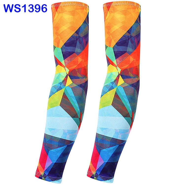 WS1396 Мужские Гетры WildSurfer для езды на велосипеде, тату-рукава для женщин, для бега, защита от солнца, охлаждающий рукав, баскетбольный, спортивный рукав FS55 - Цвет: WS1396