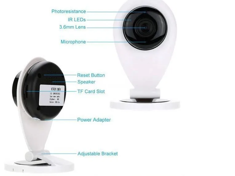 Беспроводная IP камера с Wi Fi 720P 128 МП|wireless ip camera 720p|wireless cameraip |