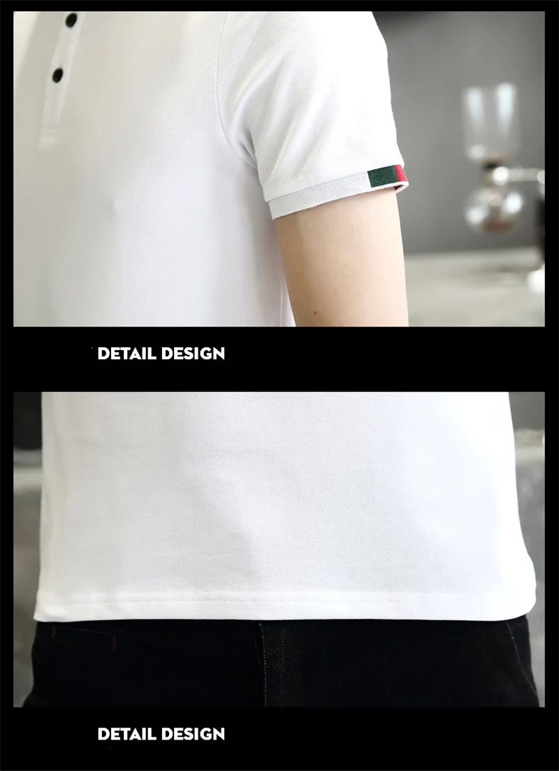 

Mens Short Sleeved Polo Shirt Slim Fit New Lapel Slim Fit Shirt Polo Shirt Fashion Men Shirt Polo Male Cotton Polo Shirt