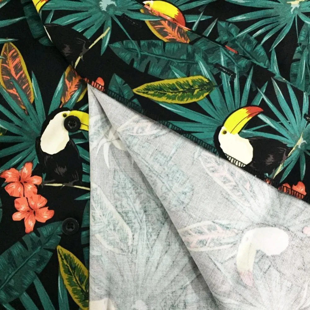 2019 Гавайские рубашки повседневные мужские с цветочным принтом camisa hawaiana ropa de hombre