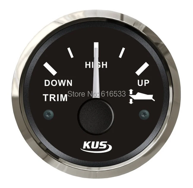 

52mm trim gauge 0-190ohm 12v 24v for vehienlar motorcycle auto car boat marine sailng yatch instrument meter accessories