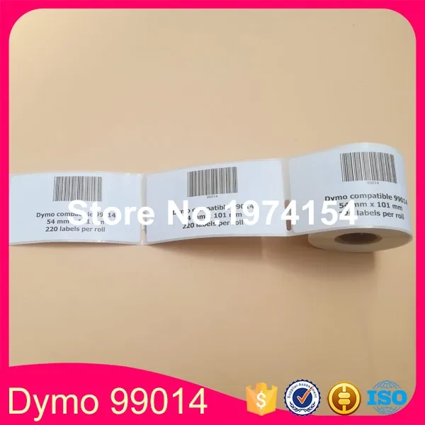 12 x рулонных клейких наклеек Совместимость с dymo 99014 этикеток 101 мм * 54 220 на ролл Dymo