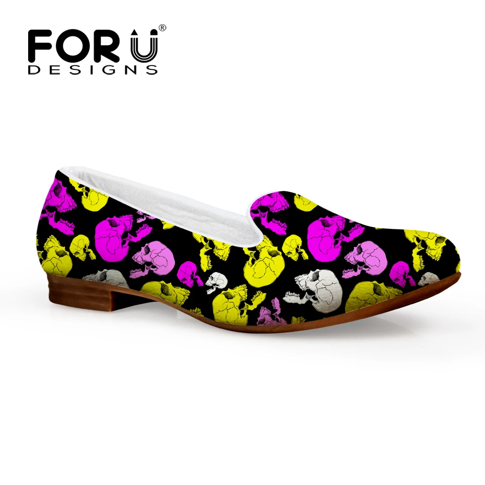 Горячие Продажи Новый Люксовый Бренд женская Череп Оксфорд Обувь Дизайнеры