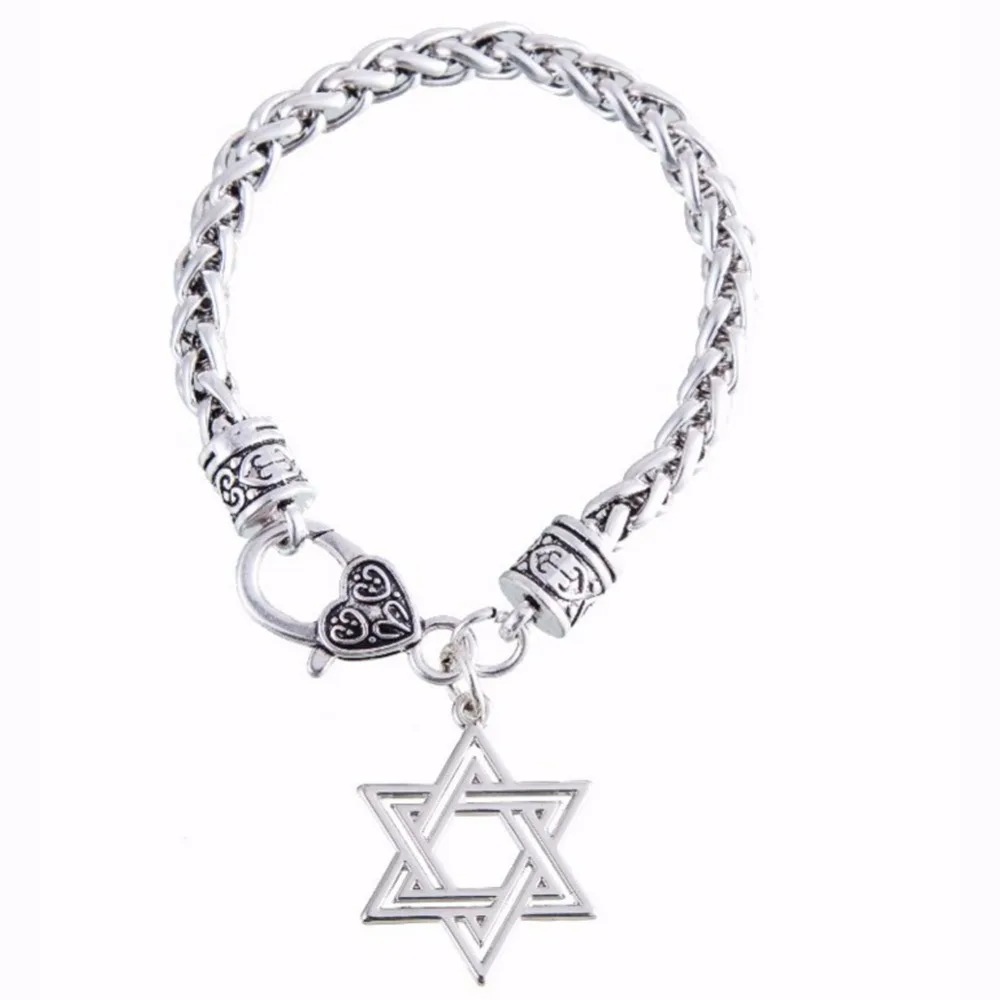Модные еврейские украшения Звезда Давида для мужчин и женщин|star of david bracelet|star
