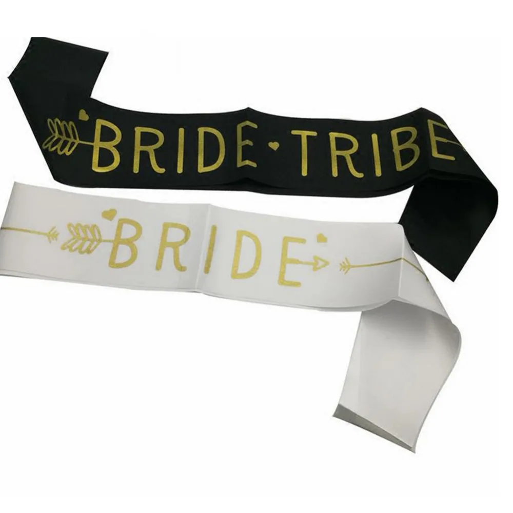 6 шт. надпись Bride Tribe девичник для вечеринки невесты кушак свадебный душ забавные