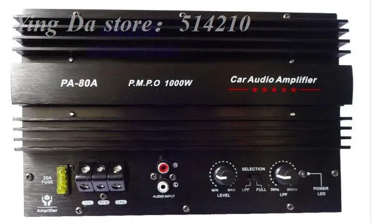 Плата усилителя сабвуфера для автомобильной стереосистемы высокой мощности 1000