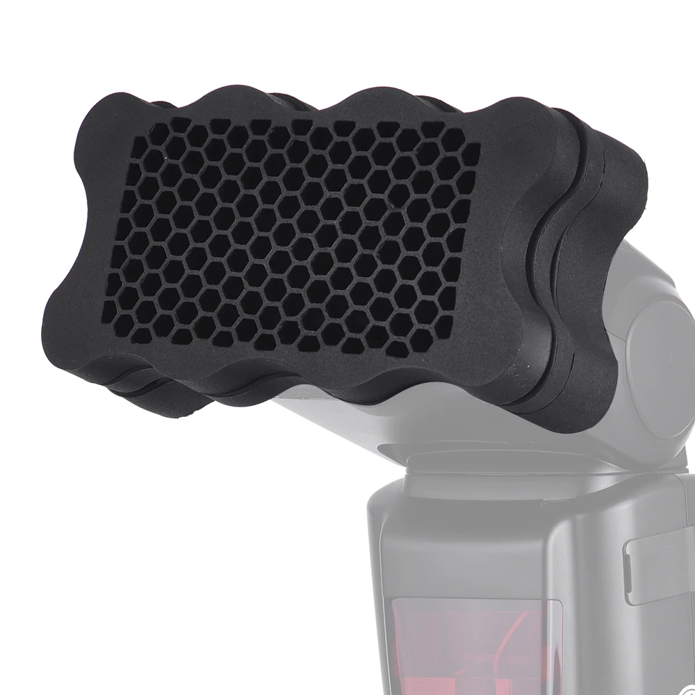 Вспышка Speedlite резиновый медовый гребень + 7 шт. цветных гелевых фильтров для Canon Nikon