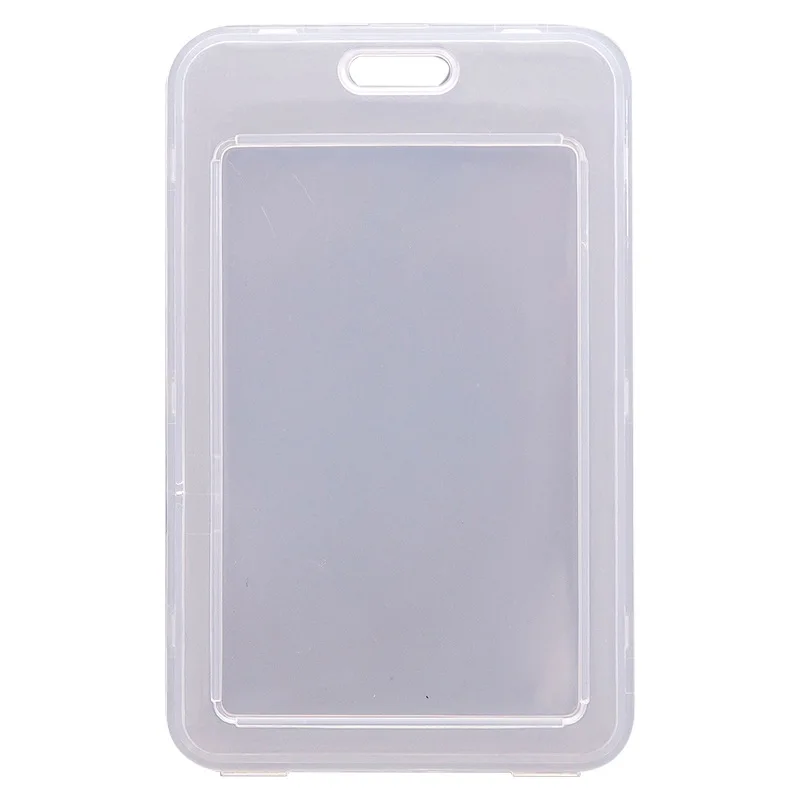 

Simple Transparent Plastic Card Holder Keyring Sleeve Set Bank Card ID Card Bus Card holder Case Bag Cover