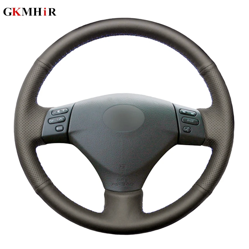 Черная натуральная кожа для Lexus RX330 RX400h RX400 чехол рулевого колеса автомобиля-2004