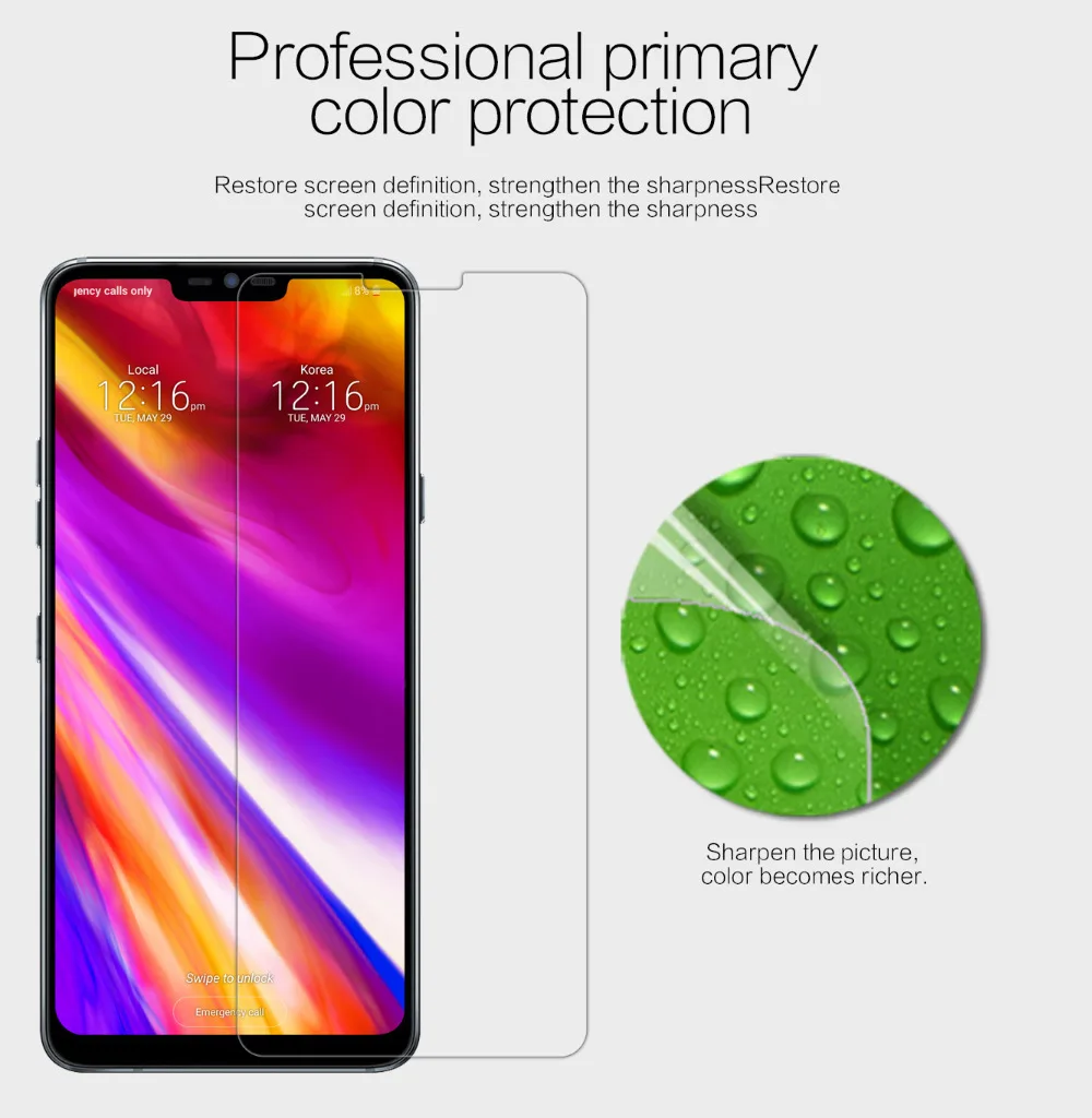 2 шт. NILLKIN пленка для LG G7 ThinQ защита экрана Антибликовая матовая супер прозрачная