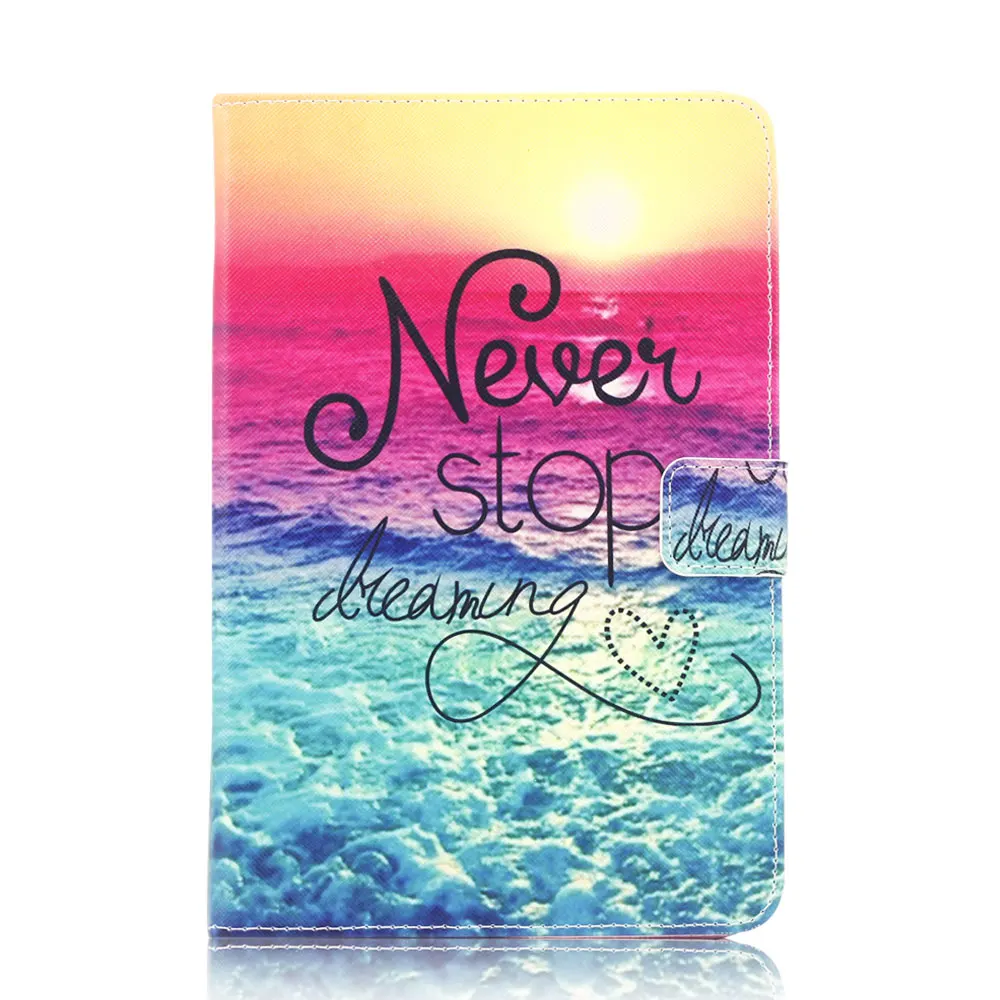 Универсальный чехол книжка из искусственной кожи с подставкой для планшетного