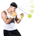 Боксерский мяч с повязкой на голову, мяч для фитнеса для мужчин, женщин, детей, мяч для быстрой тренировки реакции, гибкие мячи для упражнений