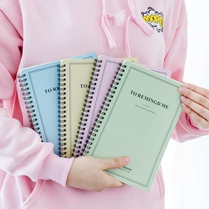 Записная книжка на спирали, Размер A5, книжные школьные принадлежности, случайный цвет