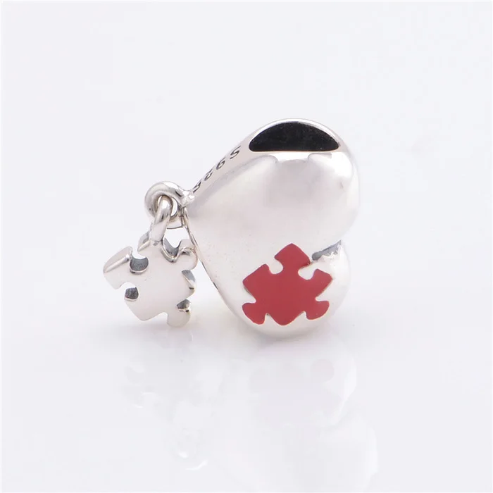 Шармы подвески из серебра 925 пробы с эмалью в виде сердца|enamel heart charm|heart charm pendantsilver