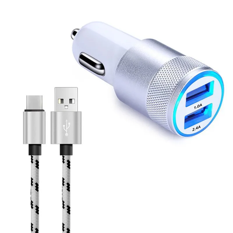 Автомобильное зарядное устройство USB Type C для Huawei P9 P10 Plus Mate 9 10 lite pro XIAOMI Samsung Galaxy S8 S9