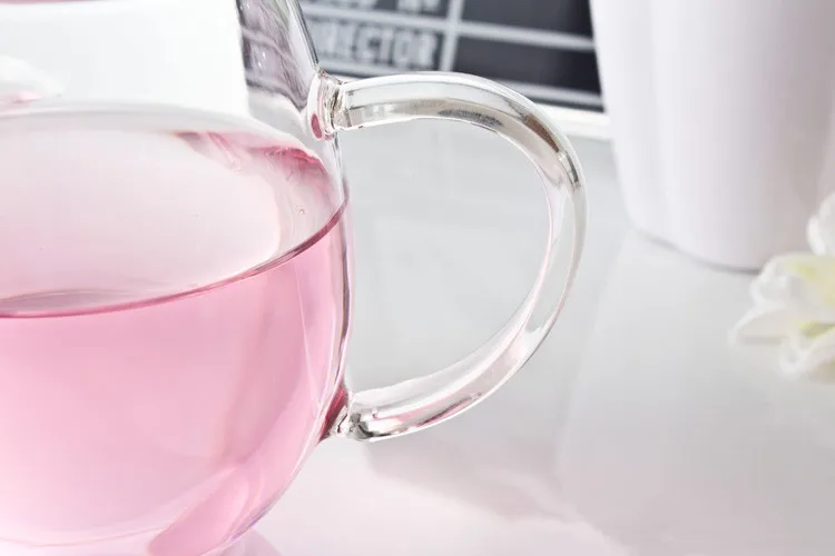 Термостойкая стеклянная прозрачная ярмарка высокой емкости 1 шт. чашка для чая