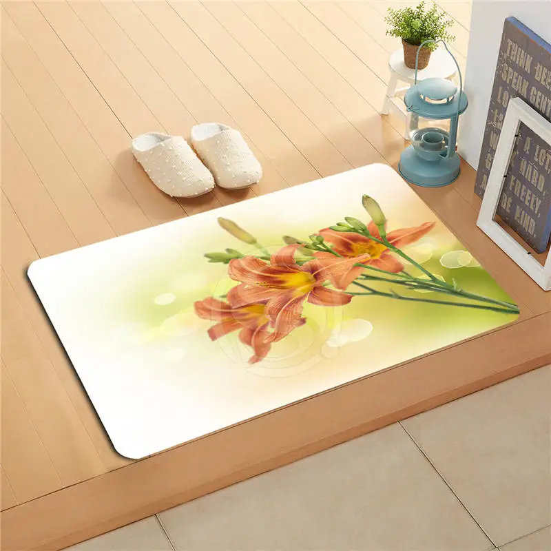 t#y6-1 Custom Natural beautiful flower Doormat Home Decor Door mat Floor Mat Bath Mats foot pad #7.11-UI61 | Дом и сад