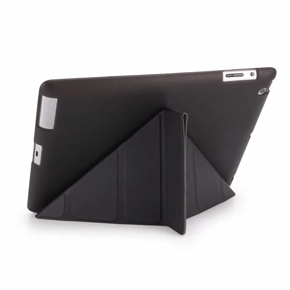 Чехол для iPad 2/3/4, iPad 3, iPad 4, 9,7 дюймов, мягкий силиконовый чехол из ТПУ с мягкой задней крышкой, многоразовый чехол из искусственной кожи с магнитной застежкой