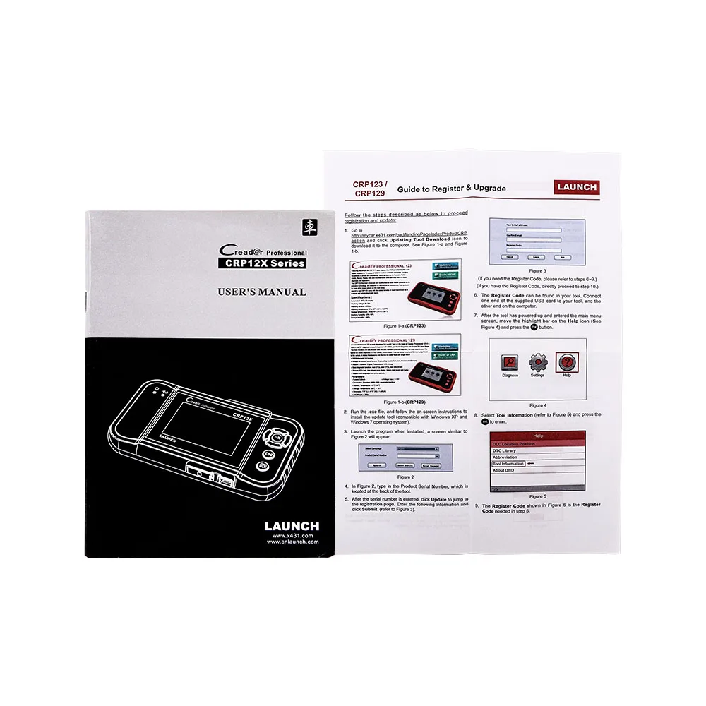 Launch официальный CRP129 3.5 дюймов Дисплей OBDII диагностика полные функции SRS/ABS Авто