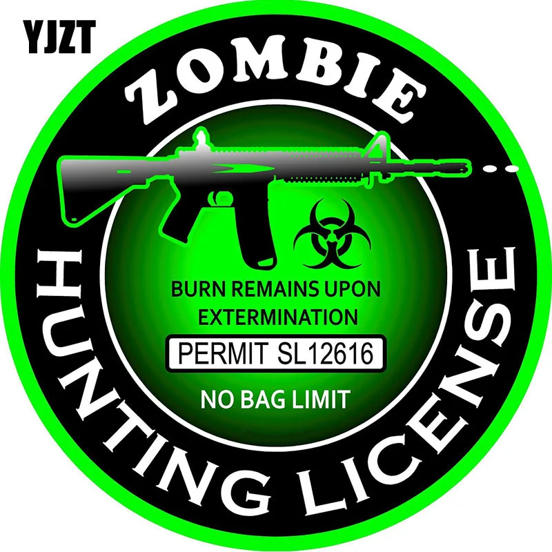 Светоотражающая наклейка серии ZOMBIE YJZT 10 2 см * Охотничья Лицензионная с хвостом