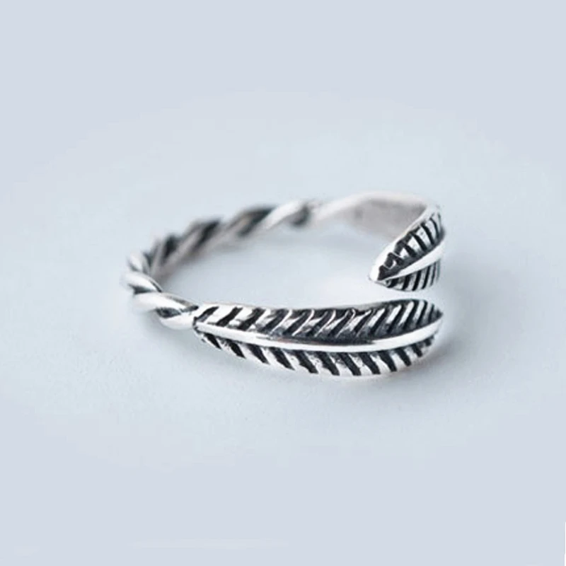 Женские серебряные кольца из тайского серебра 925 пробы регулируемые открытые в