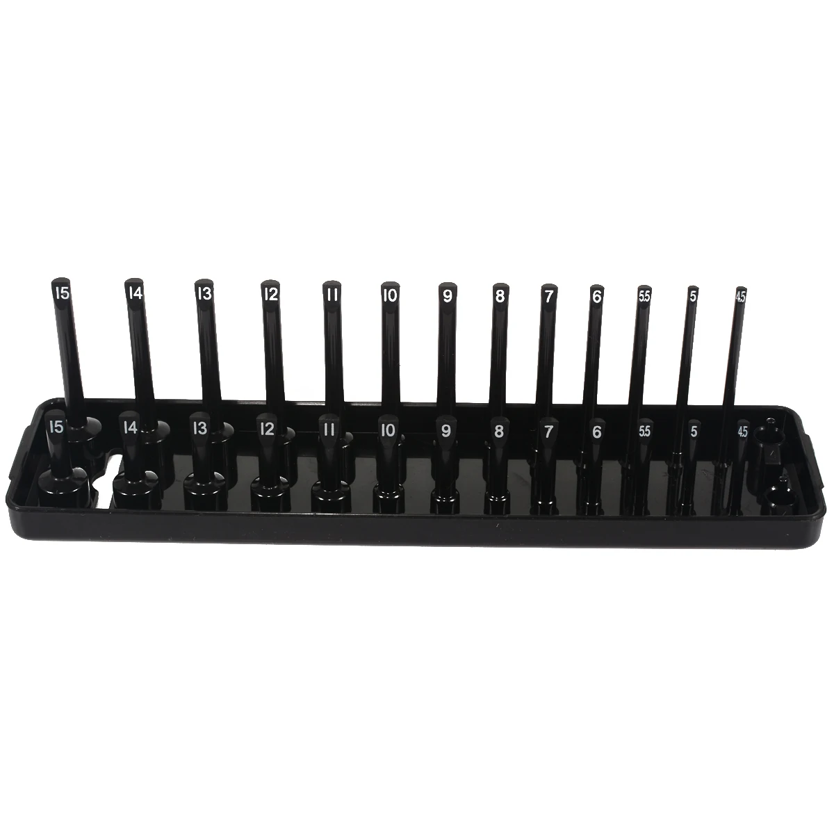 

6pcs 1/4'' 3/8'' 1/2'' Plastic Organizer Accessories Shelf Stand Metric SAE Garage Storage Tool Rack Holder Home Socket Tray