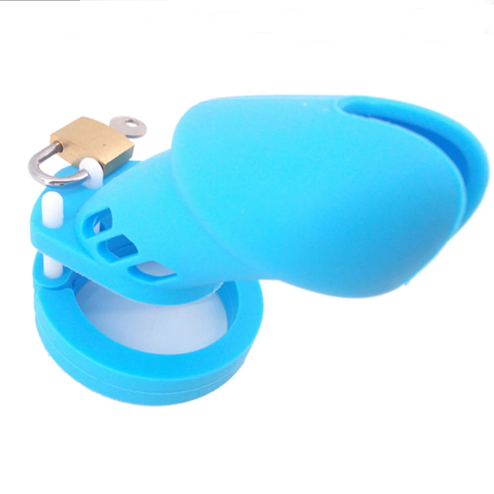 Силиконовые Мужские устройства целомудрия клетка секс-игрушки для мужчин