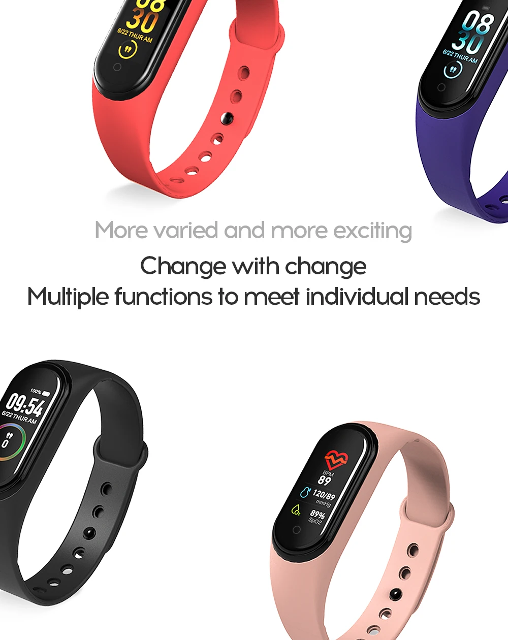 MAFAM M4A, умный Браслет, здоровье, пульсометр, монитор артериального давления, фитнес-трекер, Bluetooth, спортивный браслет для мужчин и женщин