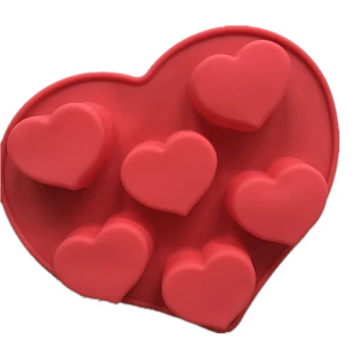 

Love Hearts Shape Good Quality 100% Food Silicone Cake/Jelly/Pudding/Chocolate Mold/Muffin Cupcake Cake Tools D751
