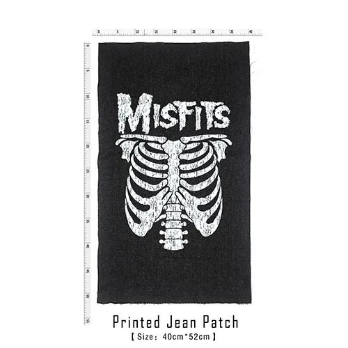 Bloodhoof Store Misfits рок-н-ролл дэт Тяжелый жесткий панк стиль патч дизайн джинсы мужские куртки и пальто - Цвет: patch 3