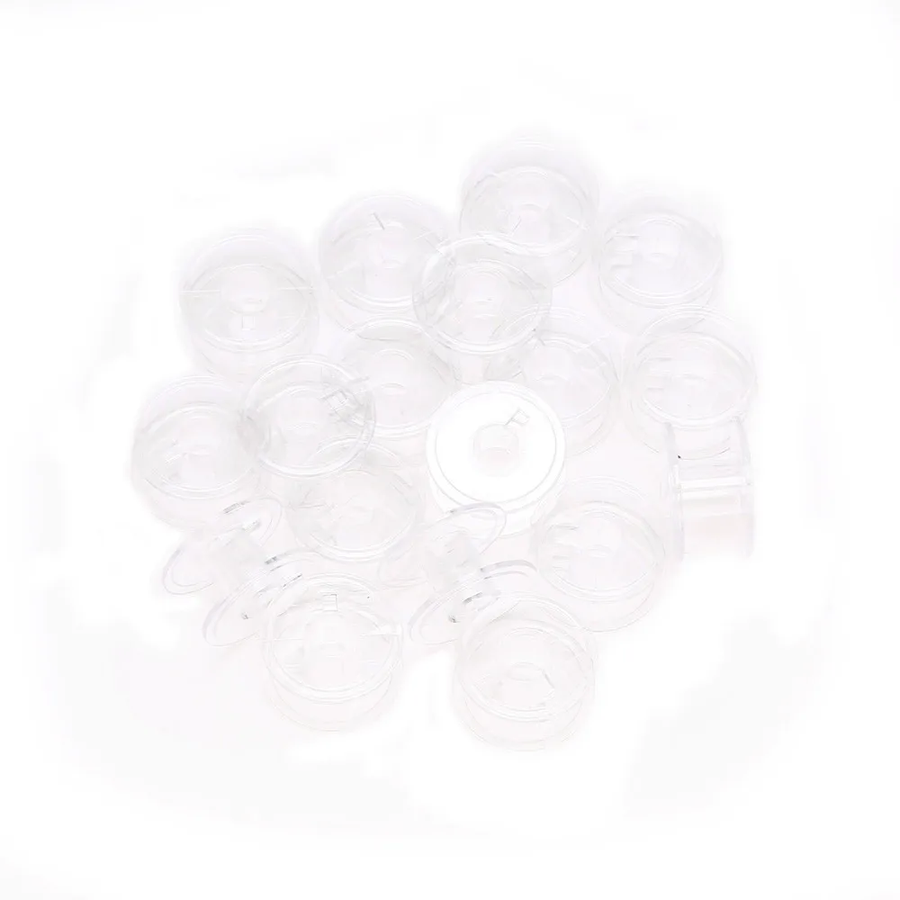 Lots 20pcs Clear Plastic Empty Bobbins For Brother Janome Singer Sewing Machines | Дом и сад