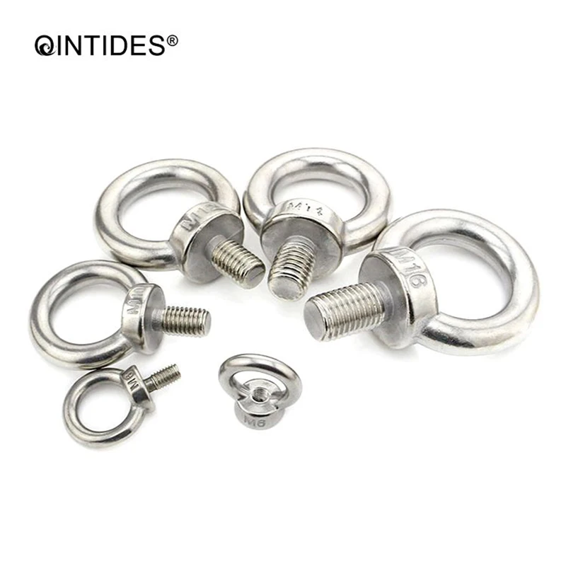 QINTIDES M30 M36 подъемные гайки и болты из нержавеющей стали кольцевая гайка