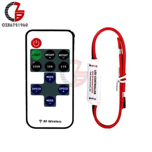 Беспроводной Радиочастотный пульт дистанционного управления 12 В, переключатель управления светодиодным диммером для светодиодной ленты 3528 2835 5050, светосветильник лента, скоростной переключатель, динамические эффекты, 1 комплект