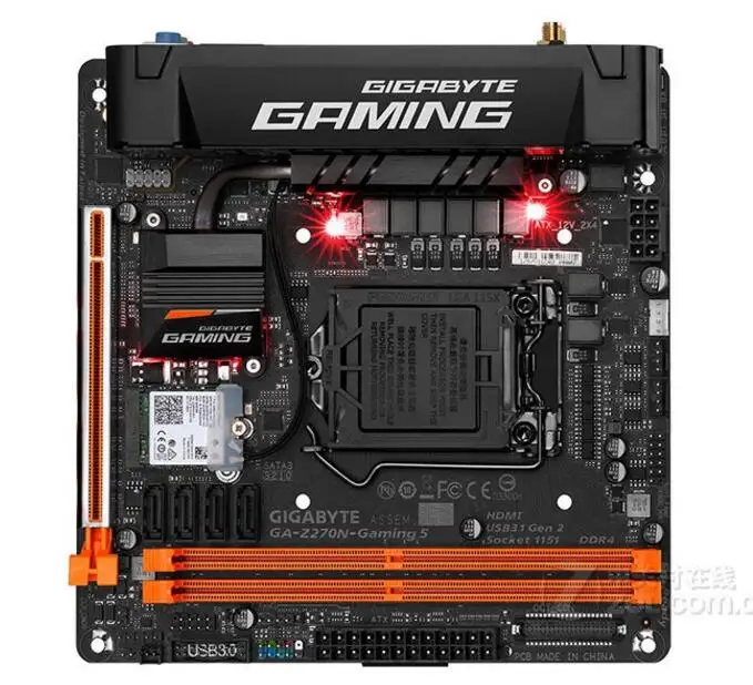 Материнская плата для Gigabyte 1151 HTPC 17*17 оригинальная б/у материнская Z270 Socket LGA 6700 DDR4 с