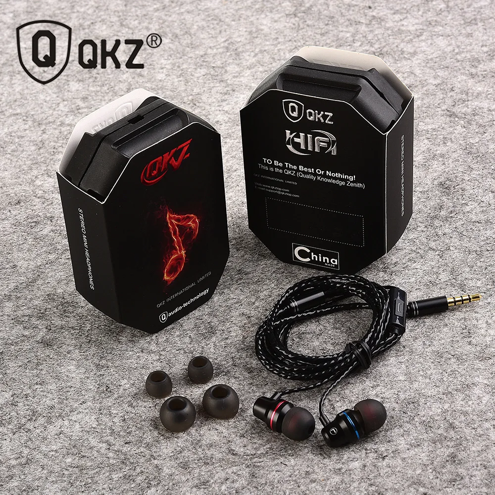 QKZ DM1 наушники в ухо Музыкальная гарнитура с микрофоном Fone De Ouvido Audifonos гарнитуры