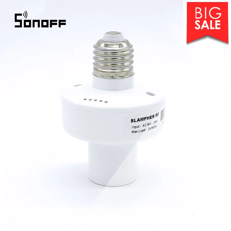 Sonoff Slampher E27 Wifi светильник с держателем RF 433MHz беспроводной лампы держатель модули