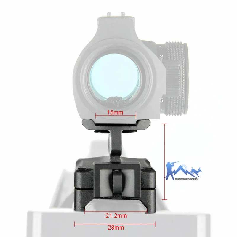 PPT SID Riser Mount тактическое крепление для T1 T2 RMO Red Dot прицел M16 M14 AK47 AR15 в пистолет страйкбол аксессуар OS24-0208